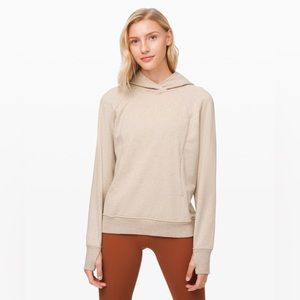 lululemon scuba pullover in heathered sahara size 4